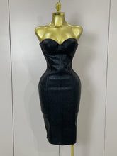 Sexy Strapless Gold Black Foil Color Bodycon Bandage Dress 2025New Women Fashion Celebrate Evening Party Luxury Birthday Dresses