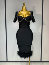 Women Sexy Luxury Rhinestone Short Sleeve Bodycon Dress 2025 Party Evening Celebrate Birthday Black Bandage Club Prom Gown