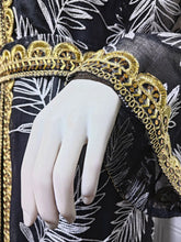 Uni Fashion Embroidered Maxi Dresses Mesh Sleeve Abayas Belt included Two Pieces Belted Kaftan 2025