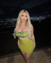 2025 New Arrival Women Sexy Strapless Shinning Crystal Bodycon Mini Bandage Dress Nightclub Party Fashion Outfit