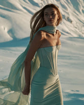 High Quality Women Sexy Strapless Backless Bodycon Long Dress Runway Celebrate Girls' Vacation Birthday Outfit Vestido