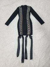 High Quality Women Long Sleeve Sexy Laced-up Bodycon Mini Bandage Dress Fashion Celebrate Nightclub Party Cocktail Outfit