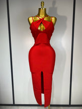 Women Sexy Sleeveless Hollow out Split Backless Red Midi Bandage Dress 2025 Celebrity Elegant Evening Luxury Birthday Dresses