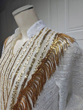 Ramadan Dubai Embroidered Sequins Patchwork Maxi Evening Robe Abaya Muslim Tassel Kaftan Mesh Petal Sleeve Dress For Women Gala