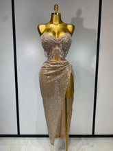 Shinning Beading Sequins Women Sexy Strapless Bodycon Two Pieces Set Celebrate Nightclub Party Luxury Birthday Stage Outfit