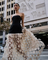 High Quality Women Sexy Off the Shoulder Florlas Mesh Long Maxi Dress Celebrate Birthday Party Evening Outfit Vestido