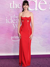 Women Sexy Strapless Backless Cut Out Red Maxi Long Bodycon Bandage Dress 2024 Elegant Evening Club Party Dress