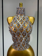 Sparkly Slver Rhinestone Sequins Mesh See Through Top Women Sexy Nightclub Evening Party Backless Spicy Girl Stage Outfit