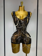 Women Pin Sparkly Crystal Cut Out Sexy Stretch Bodysuit Women Nightclub DJ Clothing Stage Singer Dancer Performance Costume