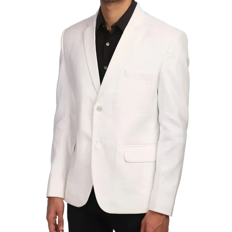 Slim Fit Men Suits for Wedding 2 Piece Custom Groom Tuxedo New Male Fashion Costume Set Jacket with Black Pants 2023