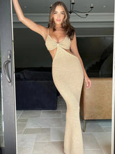 Women Sleeveless Sexy V-Neck Bodycon Mid-calf Dress Bandage Fashion Celebrate Birthday Party Dress High Quality