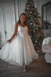 Plus-Size Shiny Wedding Dress Satin Mermaid Princess Bridal Gown Bow Vestido De Novia Simple Court Train Dress