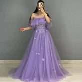 Prom Dress Formal Dresses for Women Party Wedding Evening Elegant Gowns Ball Gown Long Luxury Cocktail Occasion Suitable Request Purple