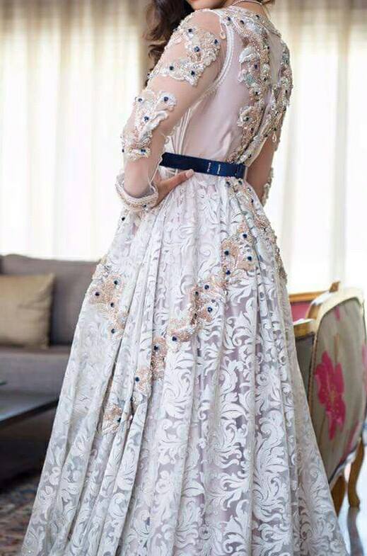 قفطان الدانتيل الفاخر فساتين السهرة V Neck Appliques Mother Dress Arabic Muslim Special Special Specials Party Gowns