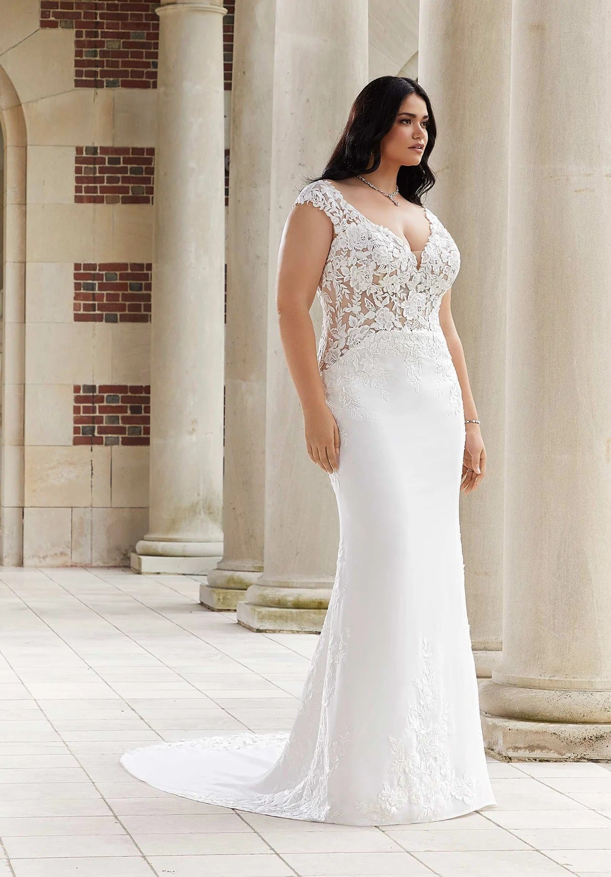 Vestido de noiva de Bridal Plus Size para Big Women-deco