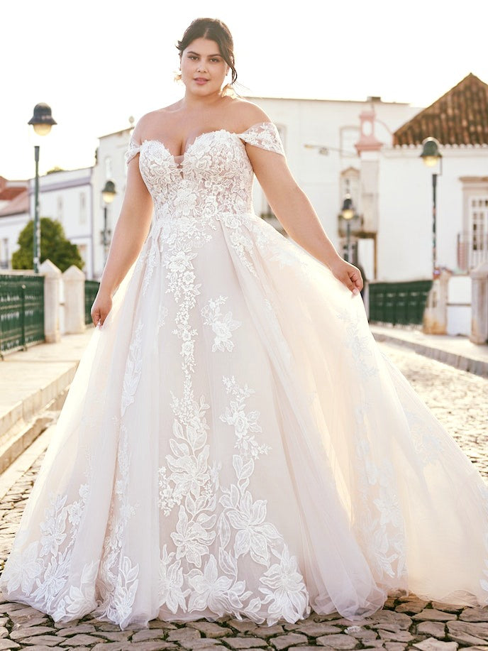 Layout Nizza von Schulter Applikationen Schatz Braut Kleid Kurzärmelöhe Rückenlose Hochzeitskleider maßgeschneiderte Roben de Mariée