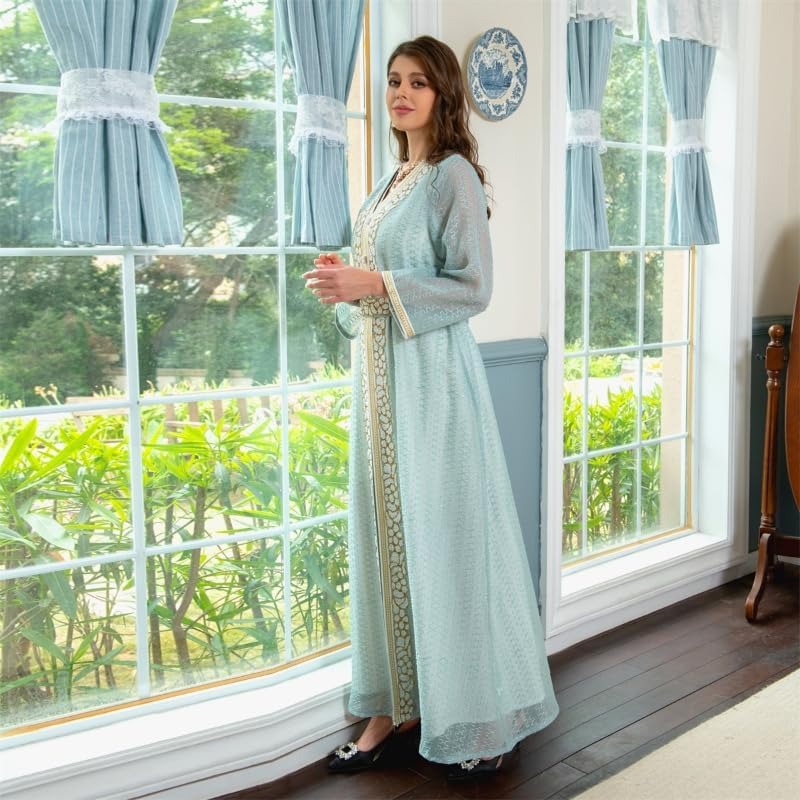 Mode muslimisch setzt ärmellose unter kleid und bletter pailletten long kleider galabia ramadan jellabiya saudi araber kaftan