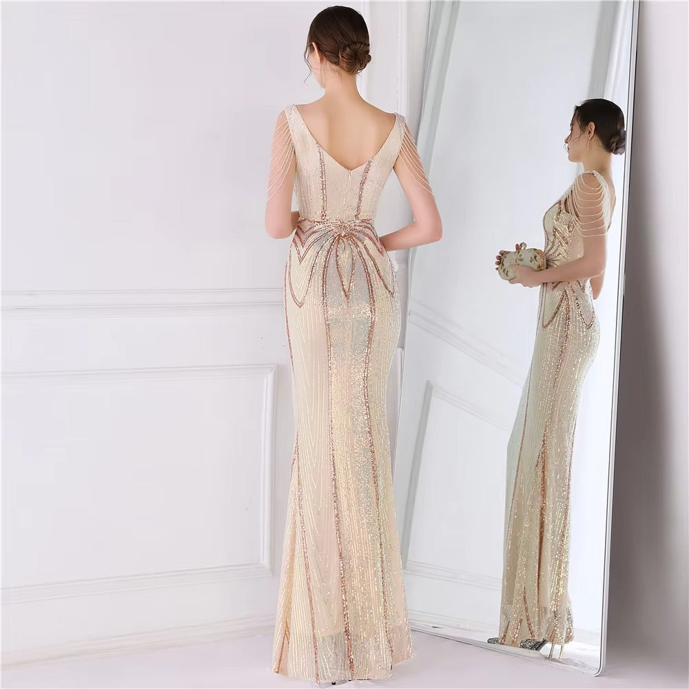 Sexy zwart witte maxi pailletten zomerjurk vrouwen elegant verjaardagsfeestje lange jurken luxe formele prom avondjurken vestidos