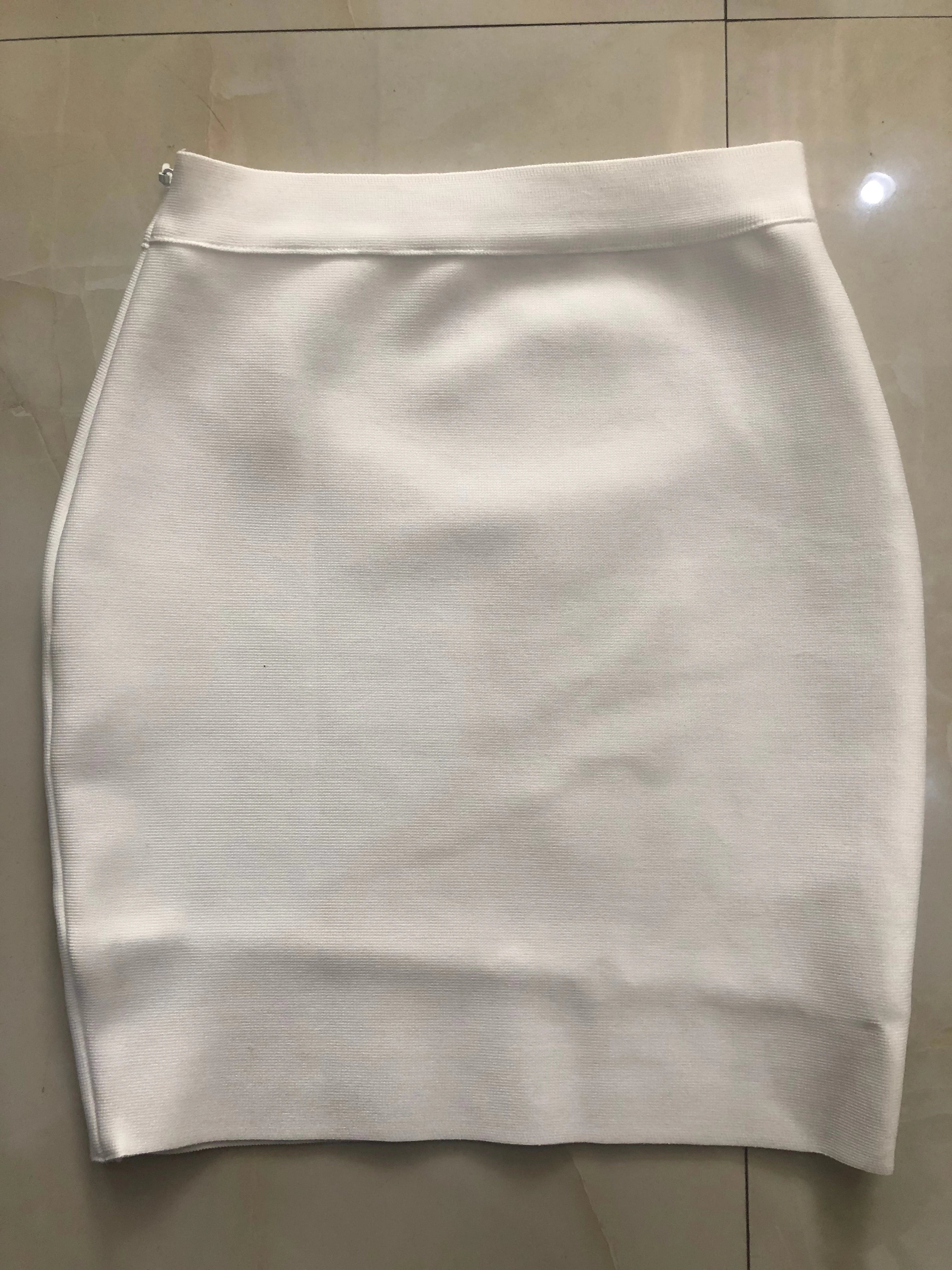 Candy Color Sexy Women Bodycon Mini Bandage Skirt 2021 Designer Fashion Black Pencil Skirt Faldas 43cm