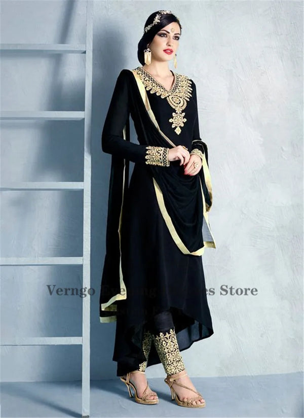 Royal Blue Moroccan Caftan Formal Evening Dresses Gold Embroidery Party Wear Suit Dubai Arabic Outfit Clothing Custom
