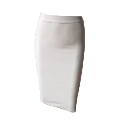 Wholesale Women Summer Fashion Sexy Black Blue Orange Red Beige Bandage Skirt 2022 Designer A Line Pencil Skirt Faldas 60cm