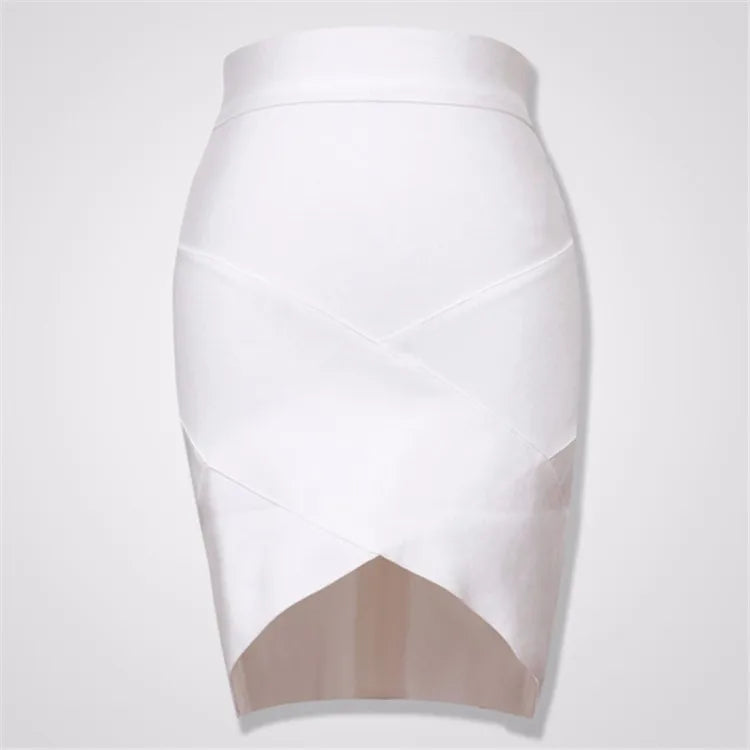 High Quality Ladies Rayon Thick Short Rayon Bandage Skirt Cocktail Party Cute Mini Skirt Vestidos