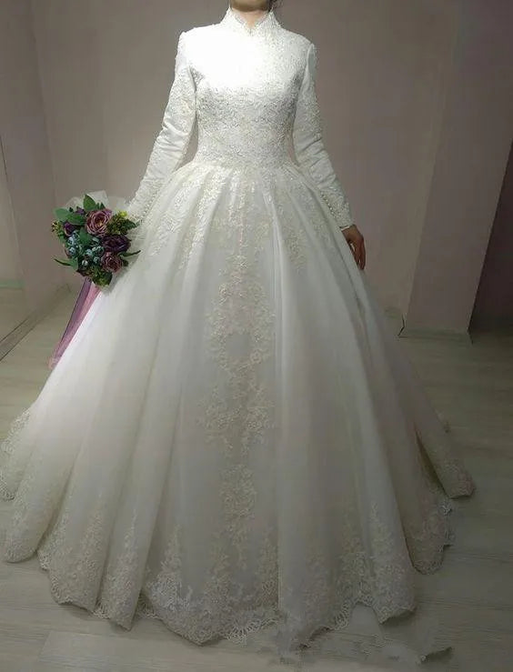 Abito da sposa arabo abito da sposa arabo abito da sposa araba abito da sposa in pizzo musulmano 2023