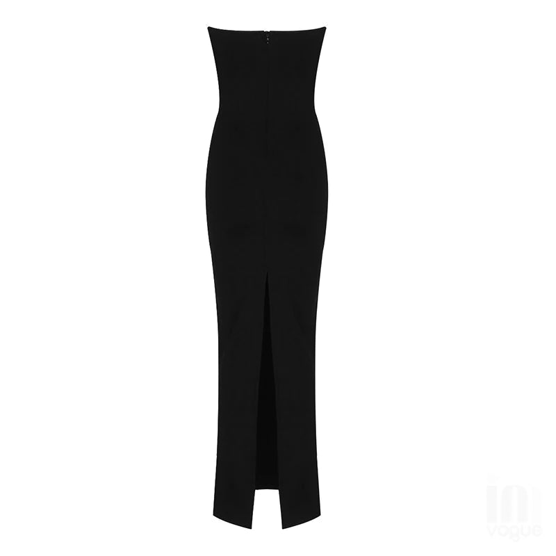 Celebrity Fashion Red Carpet Dress Off the Shoulder Sexy Bandage Bodycon Long Dress Women Elegant Evening Party Dress Vestido