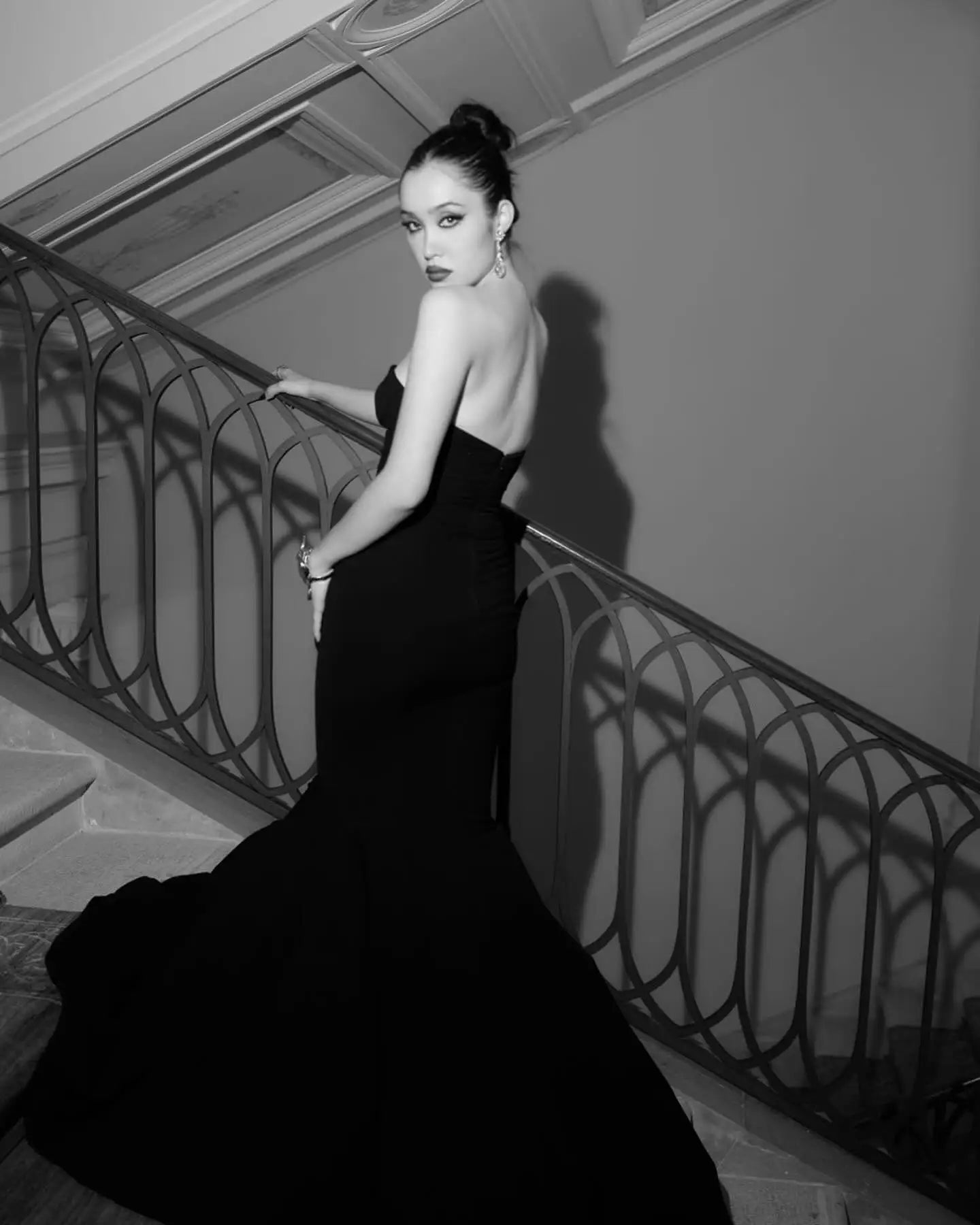 2025 New Celebrity Red Carpet Dress Women Sexy Strapless Keyholes Bodycon Floor-Length Evening Party Outfit Cocktail Wear