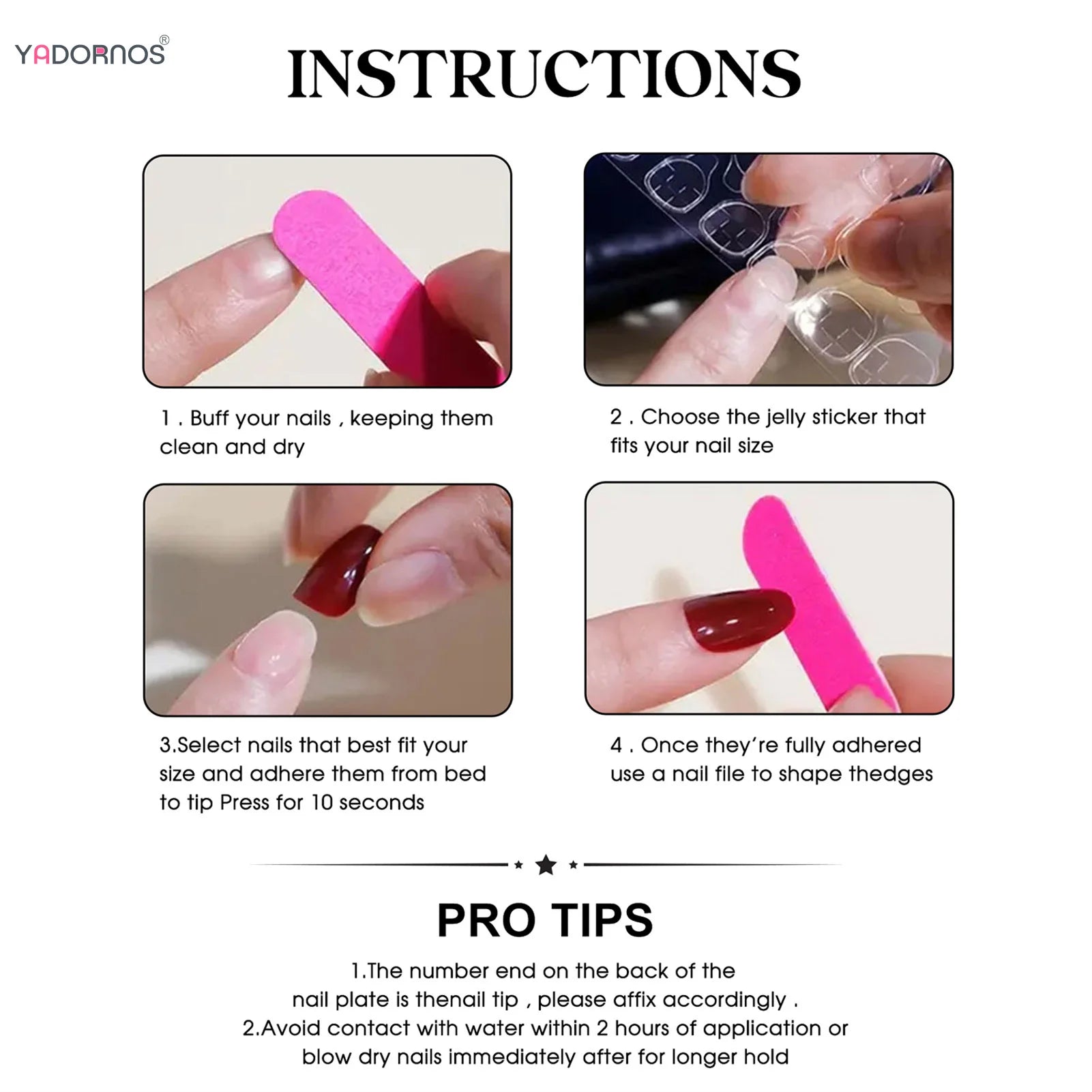 Nude Color False Nails Black French Style Press on Nails Simple Pink Bowknot Pattern Women Girls Charms Fake Nails 24Pcs