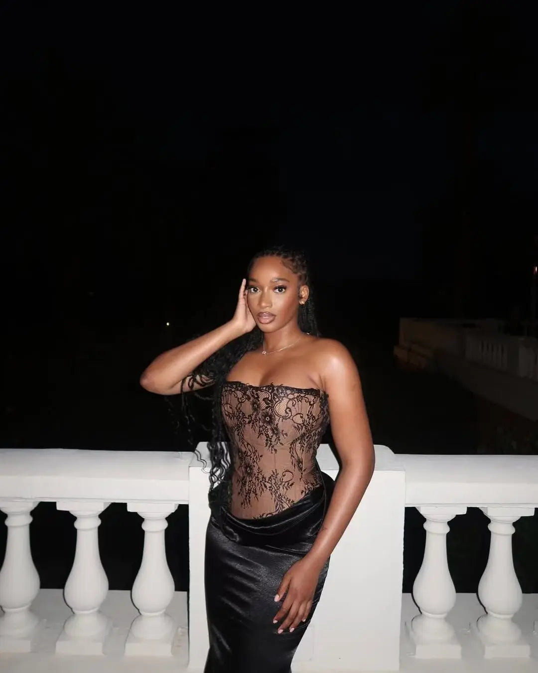 Black Color Women Sexy Lace Strapless Long Bandage Dress Celebrate Fashion Nightclub Party Birthday Outfit 2025 New Style