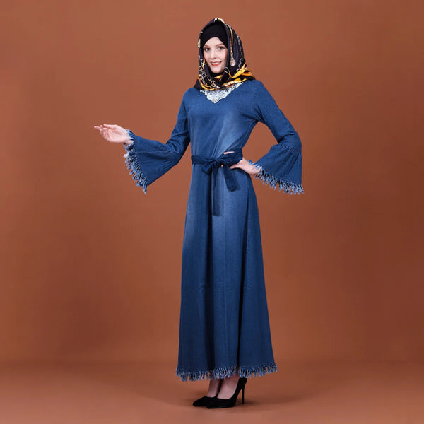 Muslin Dress For Women Dubai 2023 Abaya Islamic Long Dresses Ramadan Moroccan Caftan Turkey Dresses Fashion Female Clothing