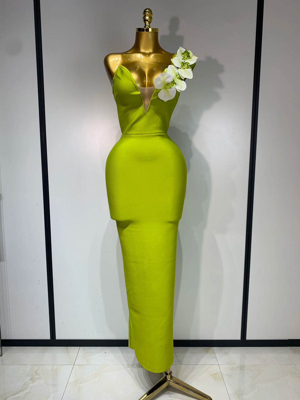 Women Designer Bodycon Bandage Luxury Birthday Party Dress Elegant V Neck Appliques Maxi Long Celebrity Evening Prom Gowns