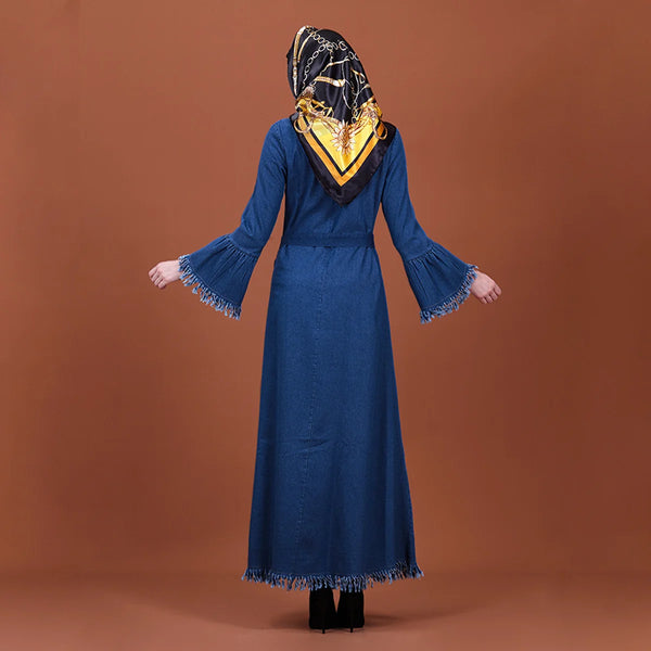 Muslin Dress For Women Dubai 2023 Abaya Islamic Long Dresses Ramadan Moroccan Caftan Turkey Dresses Fashion Female Clothing