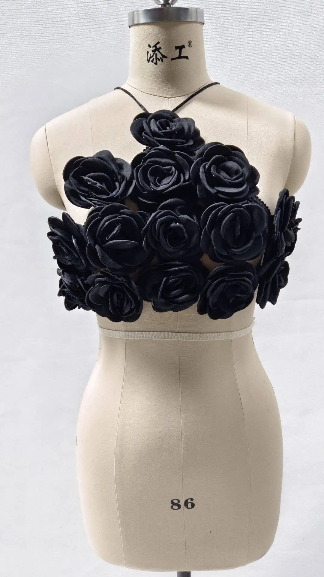 2024 New Summer Women Sexy Strap Big Flowers Bodycon Mini Tops Off the Shoulder Nightclub Party Celebrate Wear