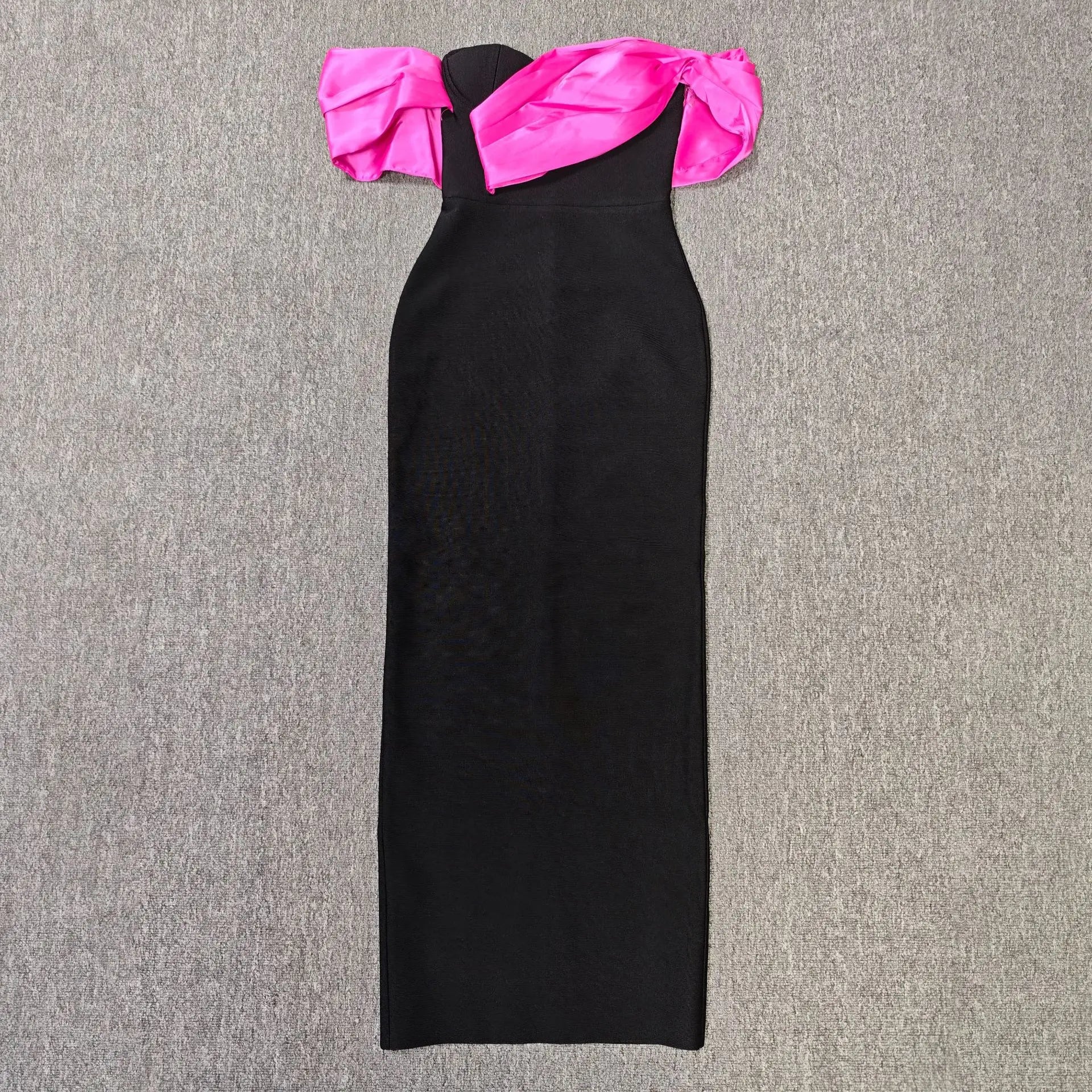 Top Quality Women Sexy Strapless Off the Shoulder Bodycon Long Bandage Dress Celebrate Nightclub Party Birthday Outfit