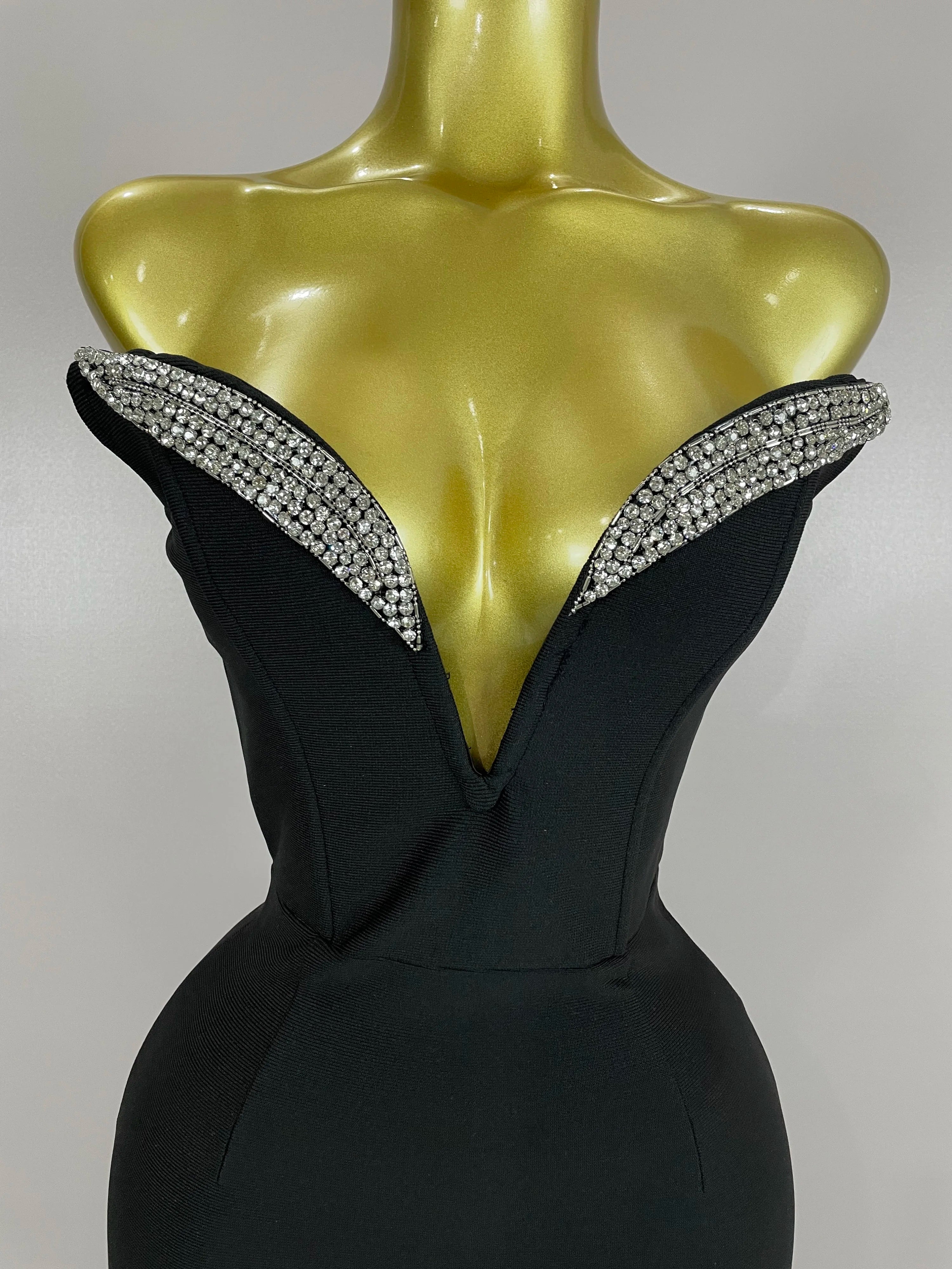 2025 Women Sexy Strapless Sparkly Rhinestones Bodycon Bandage Long Dress Fashion Celebrate Evening Party Luxury Birthday Dresses