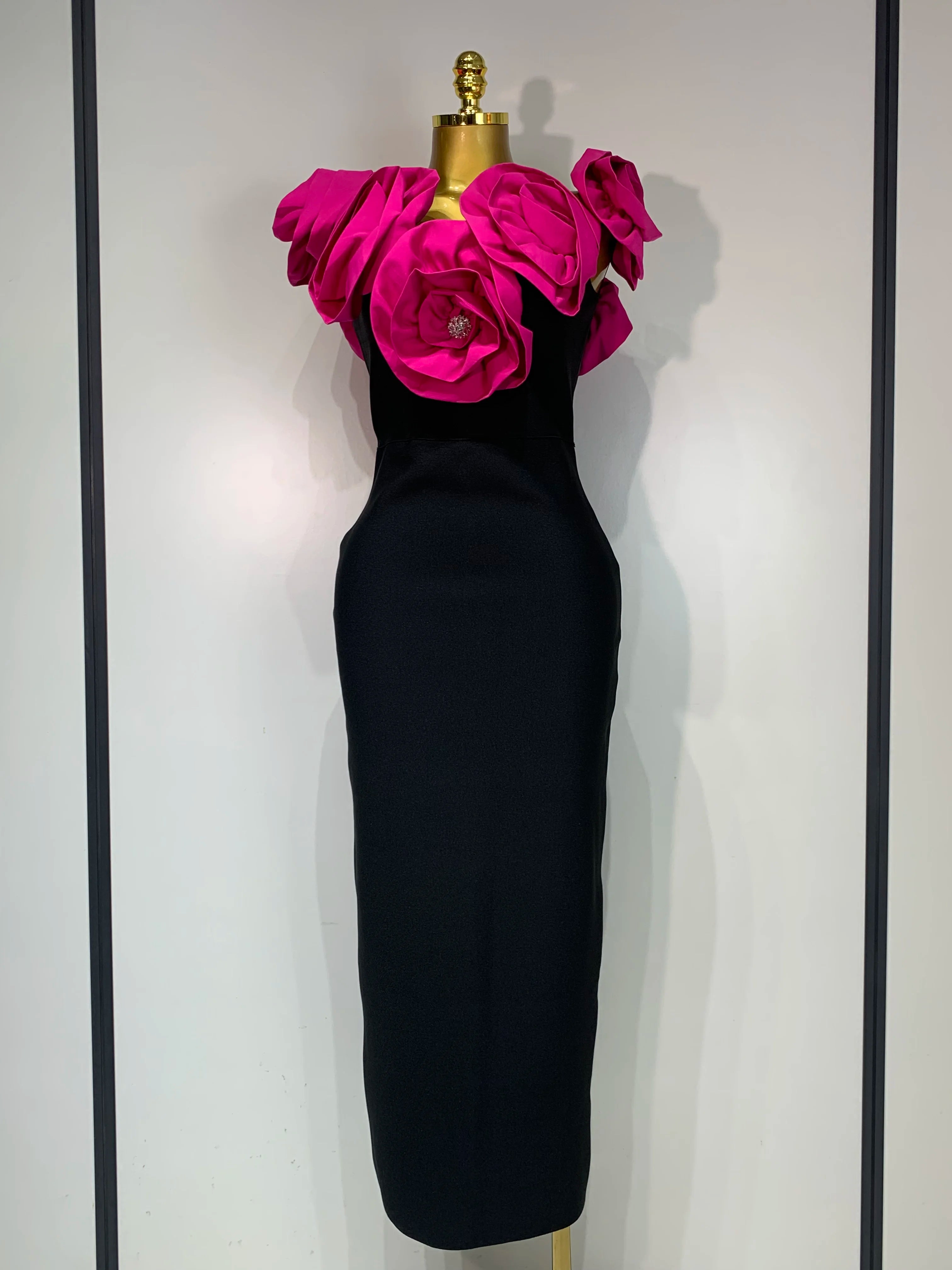 Women Sexy Off Shoulder Flower Diamonds Long Bodycon Bandage Dress 2025 Celebrity Elegant Evening Luxury Birthday Party Dresses