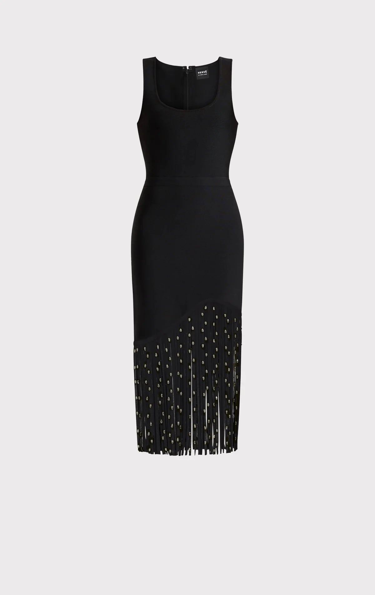 Top Quality Women Sleeveless Sexy O-Neck Shinning Crystal Tassel Bodycon Mid-calf Dress Fashion Celebrate Evening Party Outfit