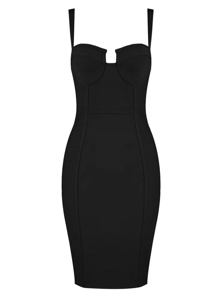 9 Colors Ladies Sexy Blue Yellow Black Rayon Women Summer Bandage Dress Celebrity Designer Fashion Party Dress Vestido