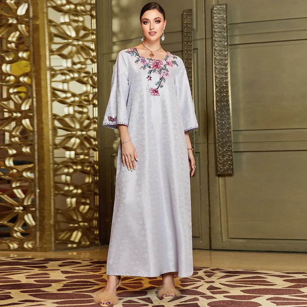 Morocco Caftan Elegnat Women Muslim Diamonds Abaya Evening Party Dress Dubai Jalabiya Wedding Gown Kaftan Islam Dresses Vestidos ESC115