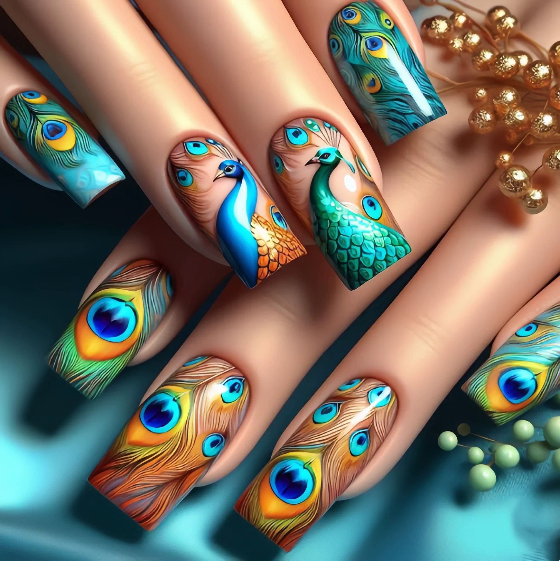 24Pcs Ladder-shaped Ballet Fake Nail Wearable French Colorful Stripe Press on Nails with Jelly Glue Art Fashion Acrylic Manicure