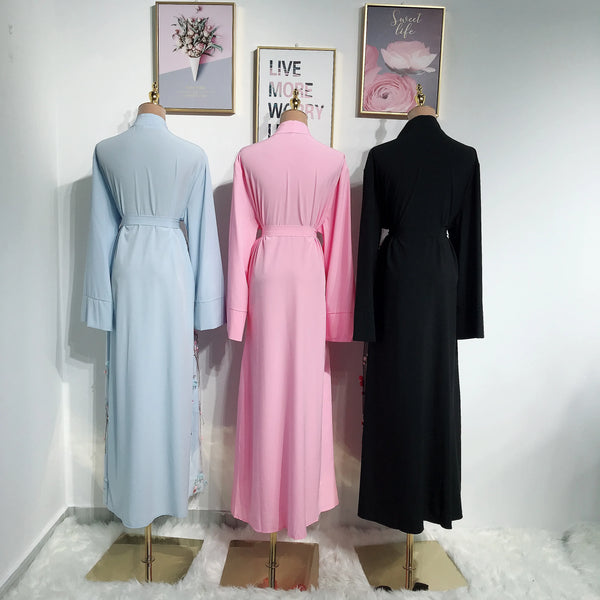 Ramadan Eid Women Muslim Open Cardigan Embroidery Dress Abayas Dubai Islam Kimono Clothing Robe Arab Turkey Kaftan Kaftan Caftan