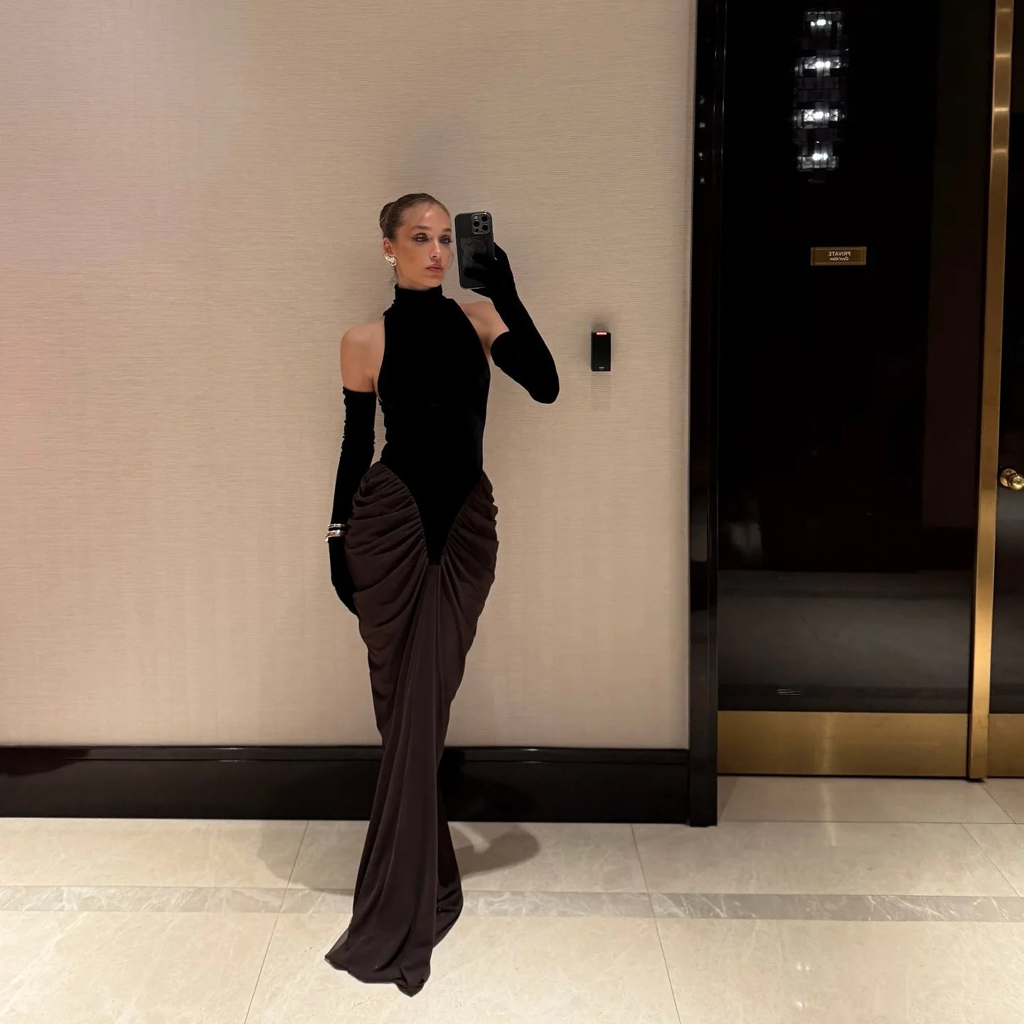 New Arrival Women Sexy Off the Shoulder Mesh Long Velvet Dress Gloves Celebrate Nigthclub Party Birthday Outfit Vestido