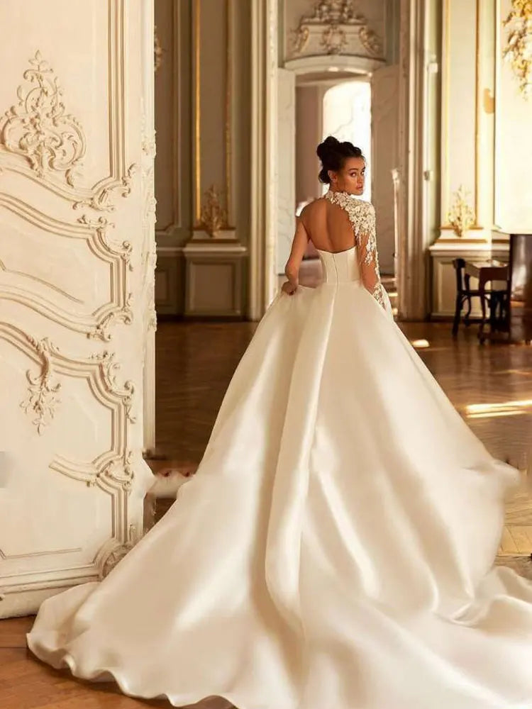 Private Custom Floor-Length Off The ShoulderOrganza Wedding Dress elegantes para mujer Abiye свадебное платье vestidos de novia