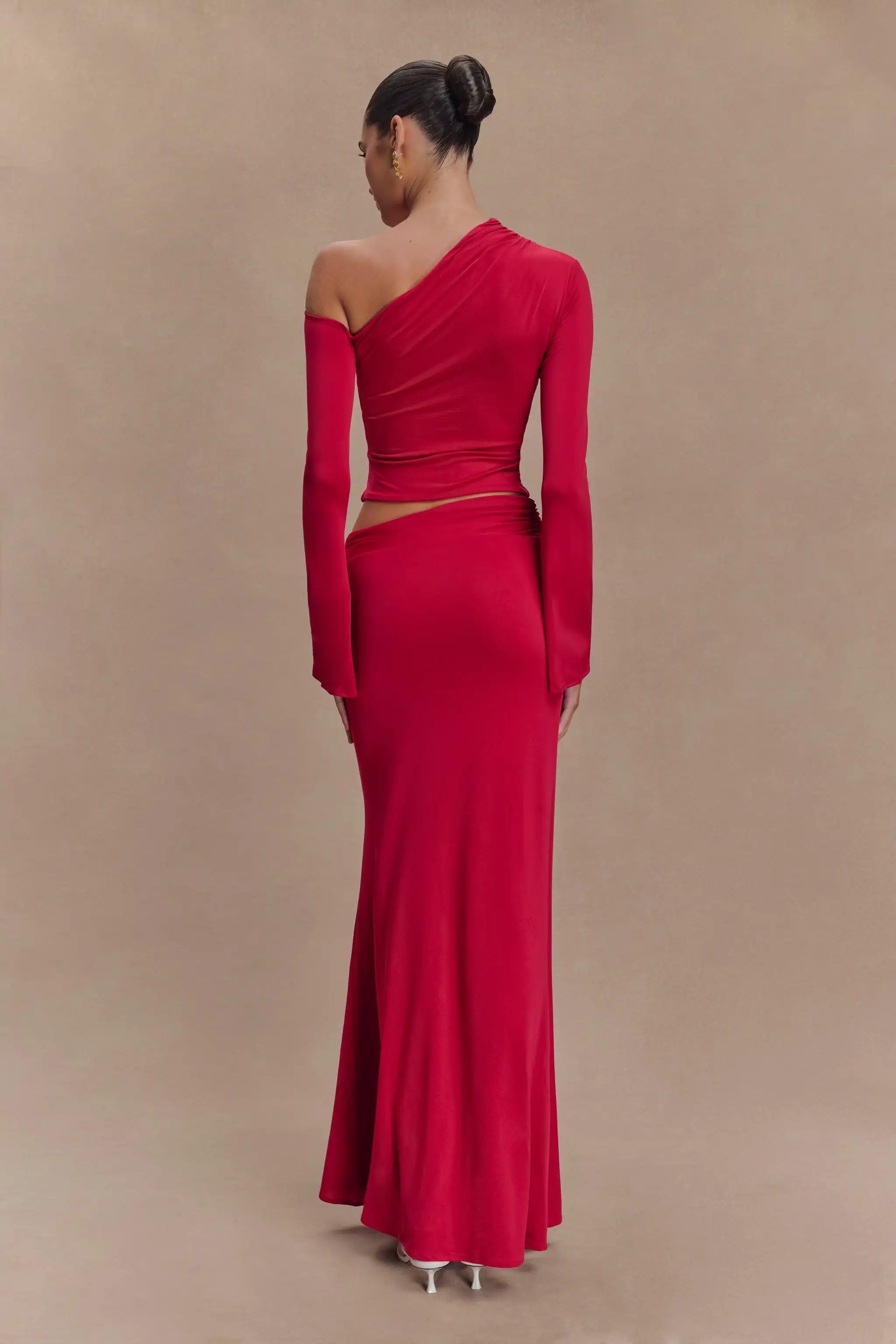 2025 New Arrival Women Long Sleeve Sexy 2 Pieces Bodycon Long Dress Celebrate Evening Party Cocktail Birthday Outfit