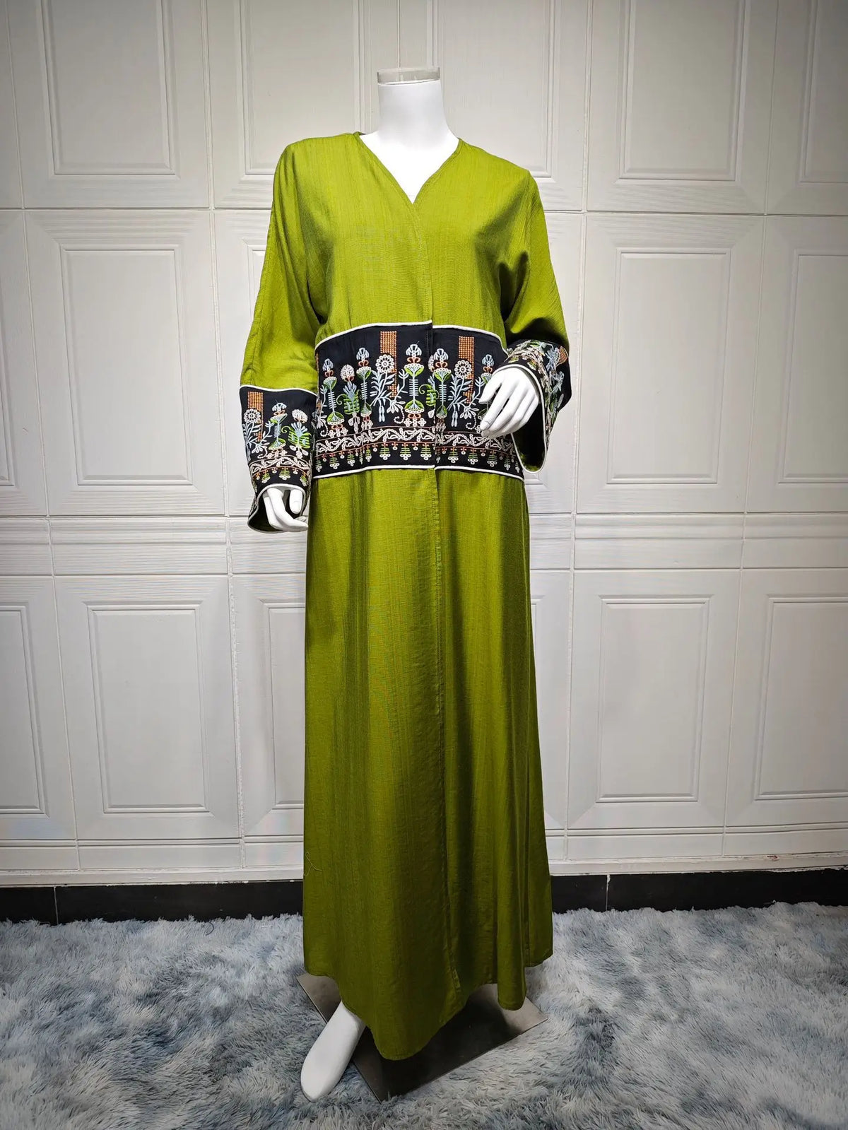 2026 Embroidery Open Abaya Women Muslim Dress Jilbab Kebaya Islam Clothing Kaftan Robe Eid Mubarak Dresses Ramadan Hijab Abayas