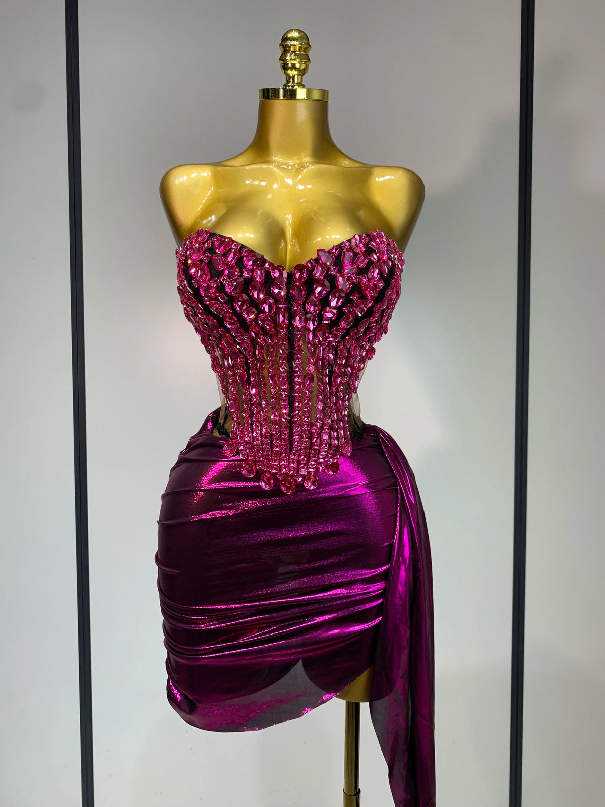 Luxury Birthday Party Celebration Dress Singer Dancer Stage Perform Clothing Drag Queen Costume Evening Party Nightclub Outfit