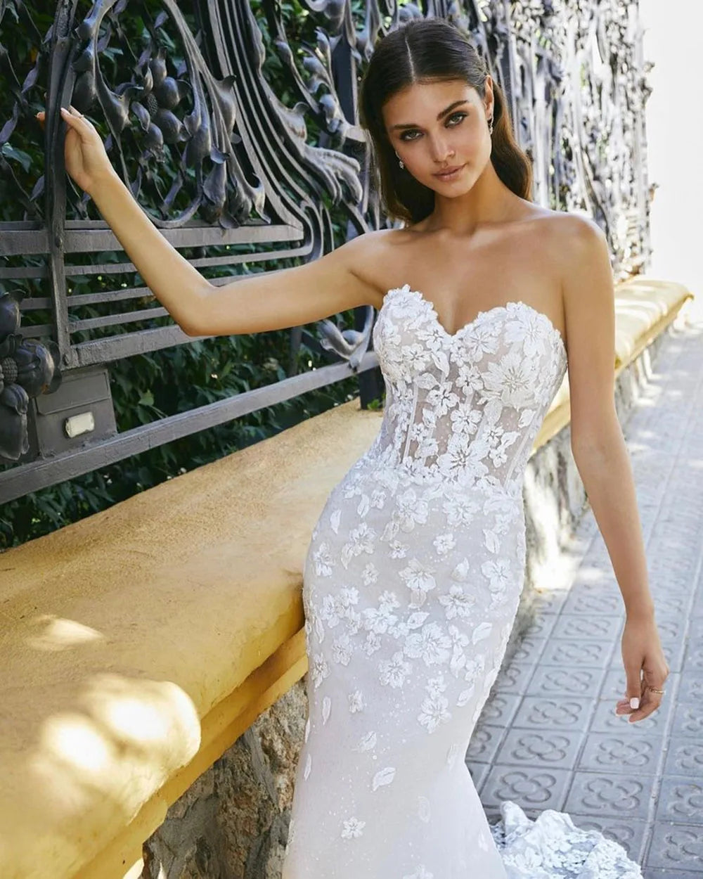 فساتين زفاف SoDigne الفاخرة Boho Swedgers Sweetheart Corset Puff أكمام فستان الزفاف Glitter Bride Dresses vestido de novia