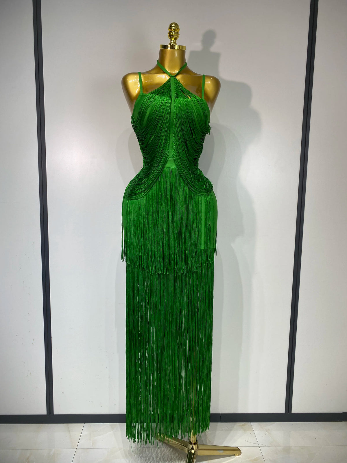 Women Sexy Backless Tassel Black Ankle Bodycon Bandage Dress 2025 Celebrity Elegant Evening Club Luxury Birthday Party Dresses